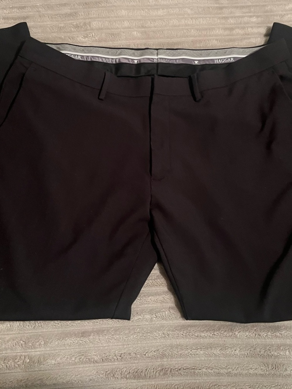 Haggar Black Men’s Straight Fit Dress Pants